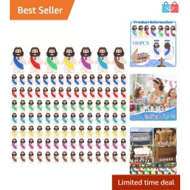 100 Pack Mini Jesus Figurines Bulk Little Jesus Figures Toys Religious Jesus ...