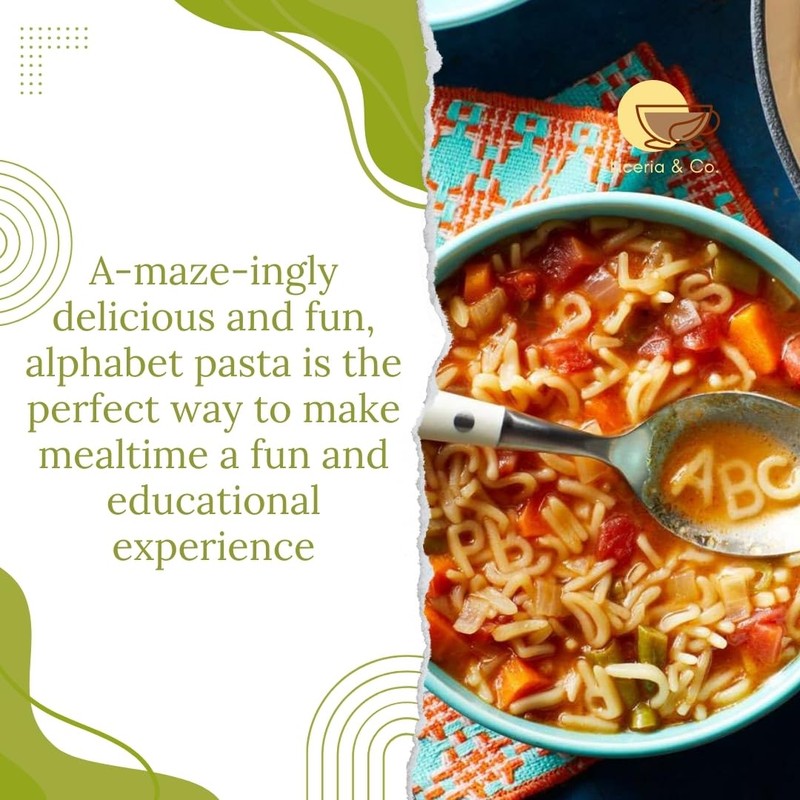 Jellybean Foods Alphabet Pasta Noodles – Alphabet Shaped Pasta –