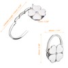 sourcing map Foldable Purse Hook - 2.48"x1.77"(LxW) Metal Portable Handbag