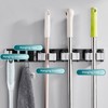 Mop Holder With Hooks Broom Holder Drilling & Nail-free Wall