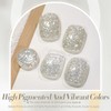 Born Pretty Silver Glitter Gel Nail Polish, Sparkly Shine Gel