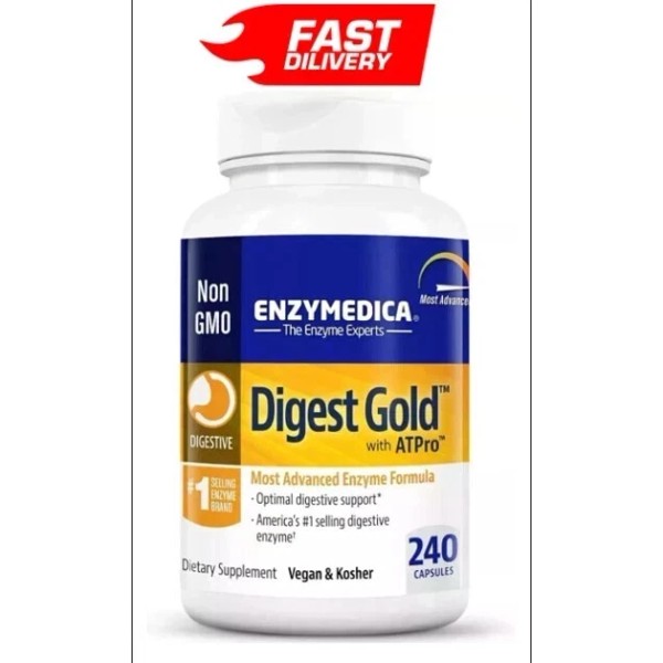 Enzymedica Digest Gold Digestive Support Supplement - 240 Count