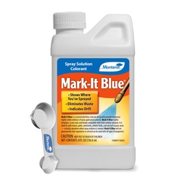 Monterey Mark-It Blue Bundled with Measuring Spoon - Spray Solution Colorant Chemical Marker Dye for Insecticide, Herbicide, and Fungicide, 8 oz