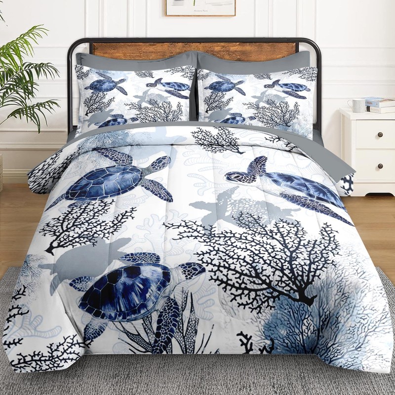 WeCozy 5 Pcs Twin Size Comforter Set with Pillowcase &