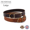 Ancol Latigo Flexible Stretchy Dog Collar Chestnut Leather Pet Training