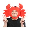 Party City Kaburimon Variety Goods Crab Headpiece Unisex Red