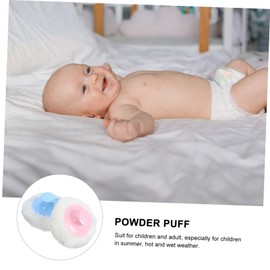 Powder Puff for Baby Talcum Powder Sponge Newborn Puff Set Safe for Children