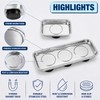 IJRPLM 3 Pcs Magnetic Trays, Stainless Steel Rectangle Tool Tray,