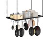 CHOEZON Hanging Pot Rack, Ceiling Mounted Pot Hanger for Kitchen,