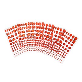 NUOBESTY 6sheets High Gloss Acrylic Sticker Crystal Diamond Stickers for DIY Art Projects