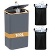 Hordolry Recycling Bin for Kitchen 26 Gallon, 100L Large Recycle