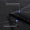 HYMOKEGE Black Twin XL Comforter Set Seersucker 5 Pieces, All
