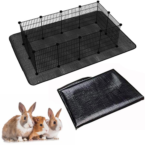 Oncpcare Waterproof Pet Playpen Mat 59”x39“Guinea Pig Cage Liner Tarp