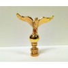 Lamp Finial-EAGLE ON ORB-Polished Brass Finish, Highly detailed metal casting