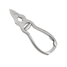 Masako Strong Podiatry Nippers Nail Nippers Corner Nippers with Double Joint, Straight Edge, Stainless Steel, 12 cm, Podology Pliers