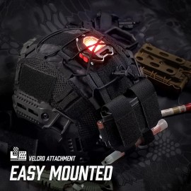 Unbranded Helmet Battery Pouch MK2 Helmet Battery Pouch Counterweight Nylon Battery Bag US - Black