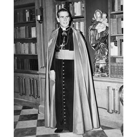 ClassicPix Print 8x10: Bishop Fulton J. Sheen, Full-Length Portrait, 1952