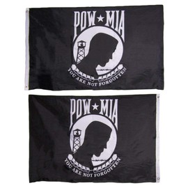 JumpingLight 3x5 POW MIA Prisoner of War Heavy Duty Polyester Nylon 200D Double Sided Flag - Quality Flags