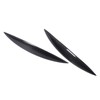 2pcs Carbon Fiber Headlight Eyebrows Left Right Glossy 3K Twill