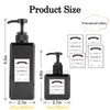 Amorettise 12 Pack Shampoo and Conditioner Dispenser Bottles, 8 Pack