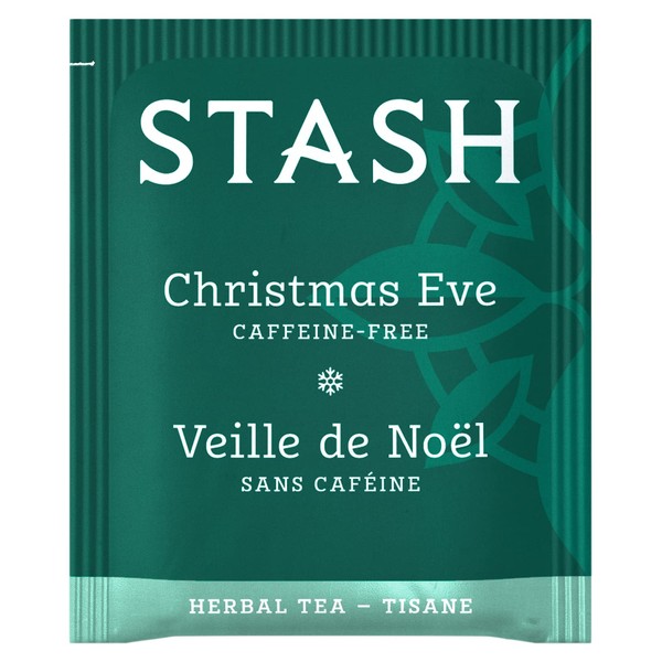 Stash Tea Christmas Eve Herbal Tea - Naturally Caffeine Free, Non-GMO Project Verified Premium Tea with No Artificial Ingredients, 100 Count (BULK PACKAGING)
