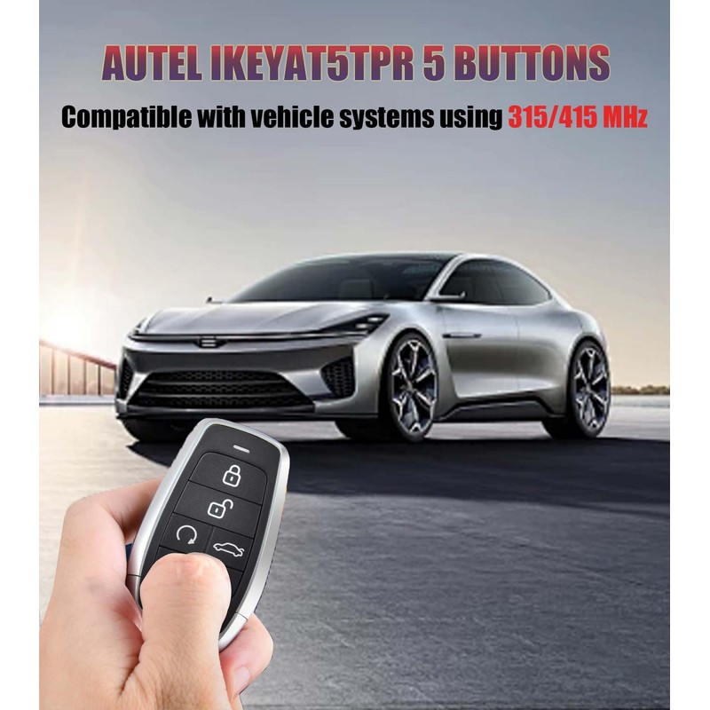 Autel MaxiIM IKEY IKEYAT5TPR Programmable Smart Key Replacement 5 Buttons