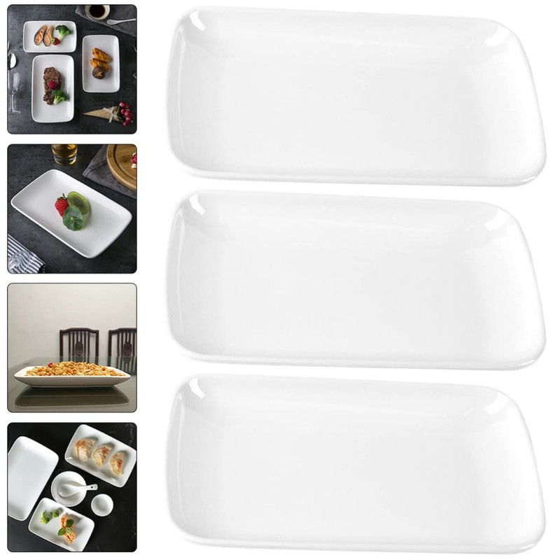 6 Pcs Rectangular Serving Plates - 7.48” X 4.72” Sushi,