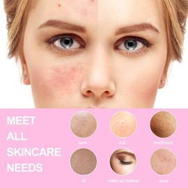 Cepillo facial eléctrico para limpieza facial, cepillo limpiador facial con 3 cabezales de cepillo, cepillo giratorio TOUCHBeauty para limpieza profunda, cepillo limpiador facial para masajes