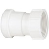 40MM P/F X 11/2" FI Threaded Adapt WP32W - POLYPIPE Push-Fit Waste 40mm Threaded Coupling BSP Female, White, WP32W White