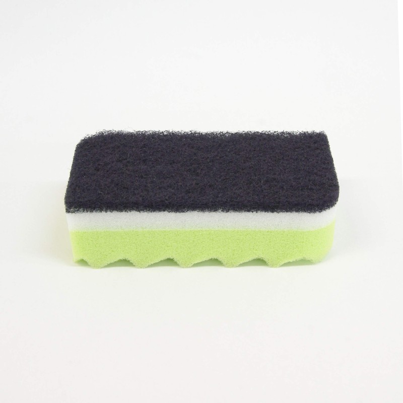 Towa Sangyo Kitchen Sponge Neo Hard Slim Sponge, Green, 2.4
