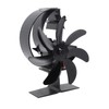 Heat Powered Stove Fan 7 Blade Moon Model Silent Operation