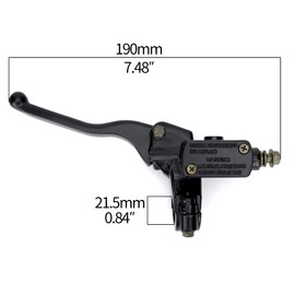 WEIYINGSI Motorcycle Left Hydraulic Brake Clutch Master Cylinder Lever Dirt Pit Bike 8mm Banjo Bolt