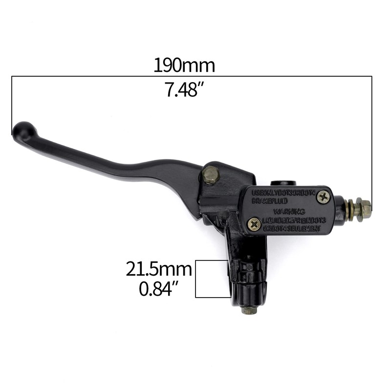 WEIYINGSI Motorcycle Left Hydraulic Brake Clutch Master Cylinder Lever Dirt