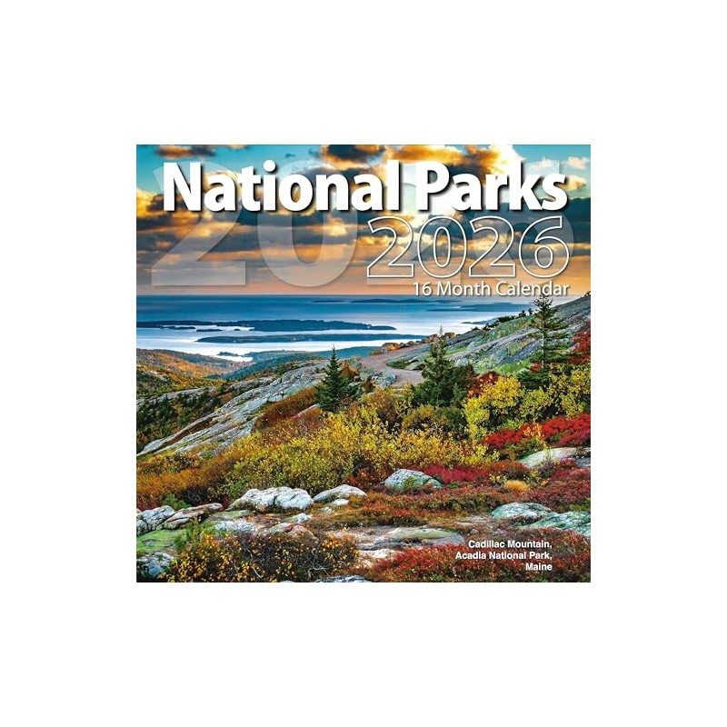 2026 National Parks Full Size Wall Calendar for Planning, Scheduling,