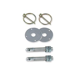 Longacre 52-23600 Steel Hood Pin Kit, 3/8-24 Thread, Set