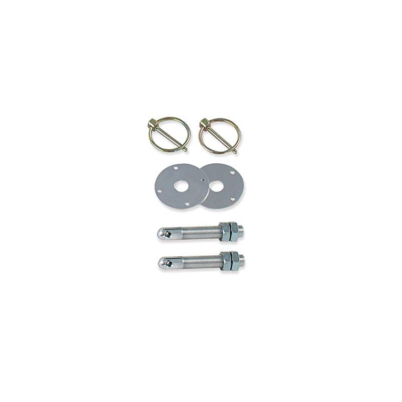 Longacre 52-23600 Steel Hood Pin Kit, 3/8-24 Thread, Set