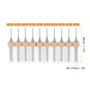 sourcing map 10pcs PCB Drill Bit Set 1/8" Shank 0.8mm