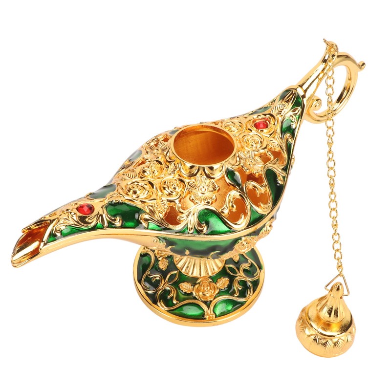 Magic Genie Lamp Exquisite Colorfast Eye Catching Alloy Embossed Pattern