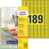 Avery Zweckform L6037-20 Coloured Mini Labels 25.4 x 10 mm