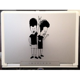 LA DECAL Beavis and Butthead on car truck Laptop MAC decal sticker 6" Black