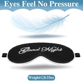 2 Pieces Sleep Mask Silk Eye Mask Easily Adjustable Mask for Sleeping Eye Mask Sleep Mask Women and Men with 2 Pieces Storage Bags (Rose Clair, Gris)