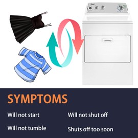 8544771 Dryer Heating Element Replacement Part Compatible with Whirlpool and Kenmore Dryers - Replaces WP8544771, AP6013115, 8544771, PS11746337