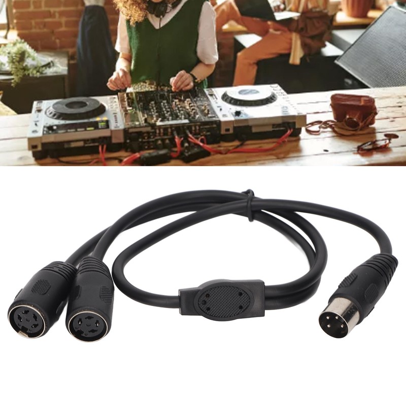 DIN 4PIN to 2DIN 4PIN Adapter Cable Professional Male to