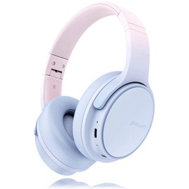 【Bluetooth 5.3 + HiFi】Wireless Headphones/Over-Ear Headphones Support 2 Devices Connected Simultaneously/Low Latency/Sealed Sound Leakproof/Built-in Microphone/Lightweight Comfortable to Wear/Foldable