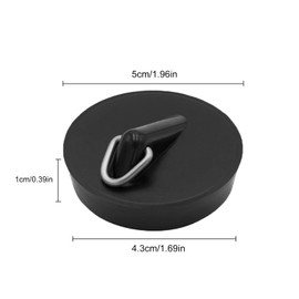 FINDIR 3 Pack Sink Drain Plug, Universal Drain Plug, Black Sink Plug, Drain Plug, Sink Rubber Drain Plug for Kitchen, Sink, Bathtub Plug