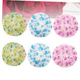 WOONEKY Elastic Band Shower Cap 10pcs Thicken Waterproof Bathing Caps Pe Material for Hair
