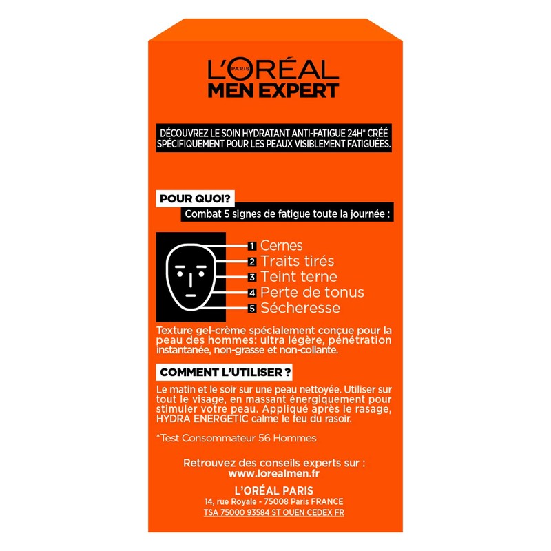 L'L' Oréal Men Expert - Care Hydra Energy Anti Fatigue