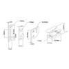QCAA Solid Brass Casement Fastener Window Lock, Small, Matte Black,