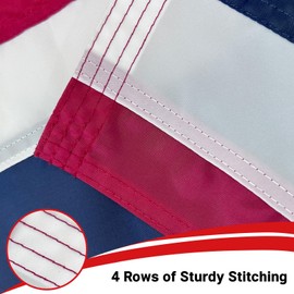 Flagolden Thailand Flag 12x18 inches for Boat, Vivid Color Small Thail Flags with 2 Brass Grommets Nautical Outdoor