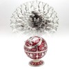 Ball Ashtray with Windproof Lid Retro Dragon Stereoscopic Relief Zinc